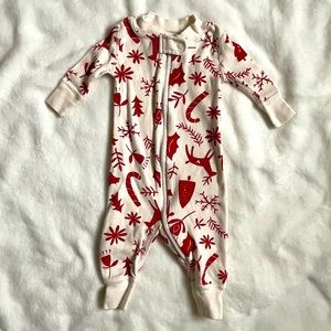 Hanna Andersson Christmas PJs 50/0-3mo